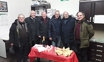 foto incontro per gli auguri natalizi